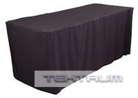 NEW 4 FITTED TABLE JACKET COVER CLOTH BLACK   BANQUET