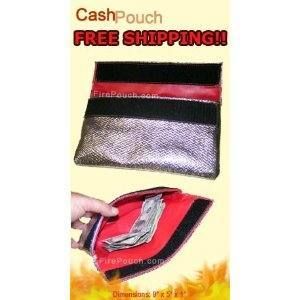    FirePouch Fireproof Fire Pouch Safe Resistant Proof Cash Pouch Bag