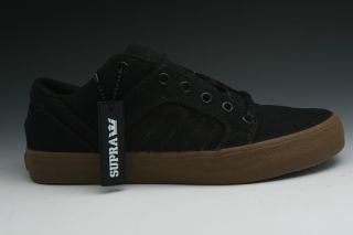 Supra Skylow Mens Sneakers in Black Canvas Gum