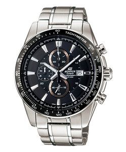 CASIO EF547D 1A1V EDIFICE MENS STAINLESS STEEL CHRONOGRAPH WATCH 