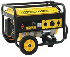 New Champion 4000 watt Gas Portable Gasoline Generator w/ wheel kit 