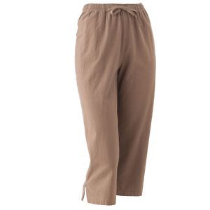 New Cathy Daniels Capris Brown Size Small