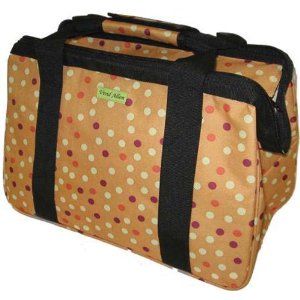   # EB003 Waterproof Eco Bag Craft Knitting Tote   Orange Dot