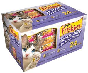 Friskies Cat Food Meaty Bits Variety Pack 24 Count