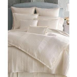 Charisma Somerfield Empress Silk Quilted Queen Coverlet Pearl $440 