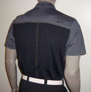 062) L 2012 Nike Golf Tour Issue Faux Full Button Polo Shirt $95