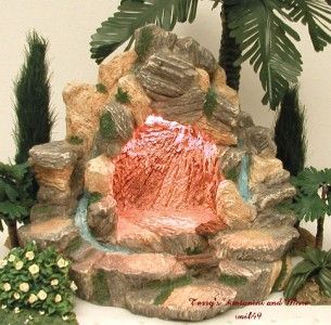 Fontanini 2 5 Early Lighted Mountainside Cave 50266