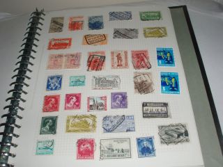 Belgium collection in album, all stamps shown in the 31 pictures below 