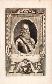 1721 Copper Engraving Portrait Gabriel Serbellon General Holy Roman 