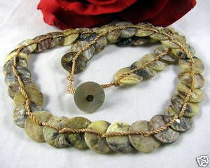 Shell Natural Buttons Necklace Feral Cat Rescue