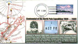 Cachets North Pole Expedition 100th Matthew Henson