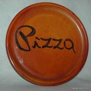 STOVIT HAND PAINTED CERAMIC OVEN PLATE FOR 10 PIZZA ~ MADE IN ITALY 