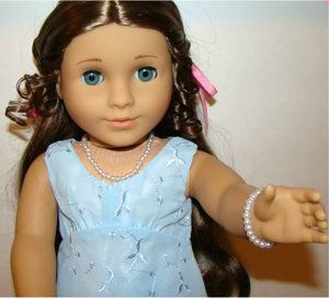 Doll Clothes Fit American Girl Cecile Marie Grace Pearl Necklace Set 