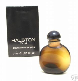 Discontinued Halston Z 14 Men Cologne 0 25 oz Mini BNIB