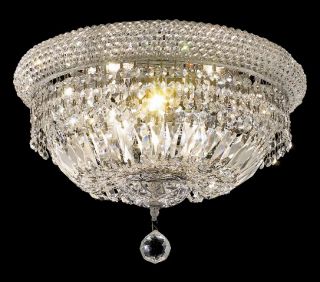 16 flush mount ceiling light crystal chandelier 03fc features chrome 