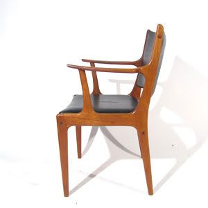   Andersen Uldum Mid Century Danish Teak Dining Chairs Hvidt Vodder