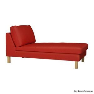 New IKEA Karlstad Chaise Lounge Chair Cover Korndal Red
