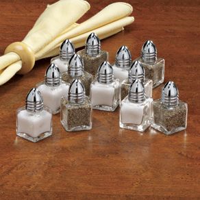  Salt or Pepper Shakers Metal Glass Great for Catering New
