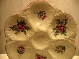 luneville china oyster plate strasbourg rose