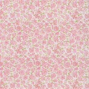 Chantal Small Peach Pink Floral Cotton Quilt Fabric
