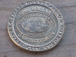 Gaming Token from The Teller House Casino Central City Co