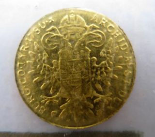 Austria Fantasy Tiny Gold Coin of Maria Theresia Queen Nice 