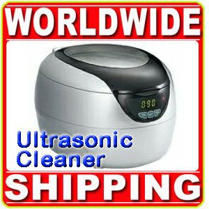Digital Disk Ultrasonic Cleaner CD 7820A Black Silver