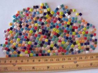 400   5mm size Ceramic Color Mix Mosaic Tiles, great for making 