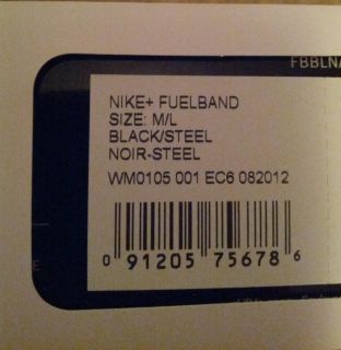 Nike + Plus FuelBand Fuel Band Medium/Large M/L Wristband Fitness 