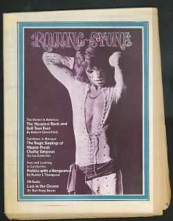 Rolling Stone Stones Charlie Simpson Slain Hunter s Thompson 7 6 1972 