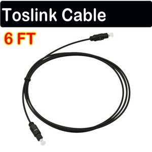   Optical Fiber Optic Toslink Audio Cable Connect DVD CD 6ft DAT