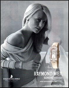 2006 Fashion Ad Raymond Weil Watches Charlize Theron