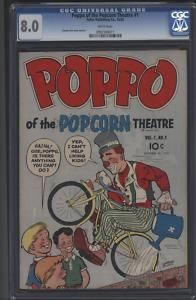   Popcorn Theatre 1 CGC 8 0 Highest Graded Charles Biro Art 1955