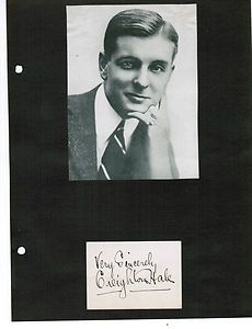 Creighton Hale 1882 1965 Signed Card Silent Film Actor