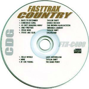 Karaoke 7 Disc CDG Set 77 Hot 2010 2011 Country Songs BONUS if bidding 