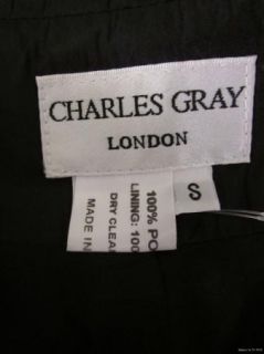 charles gray london black cropped swing jacket sz s description 