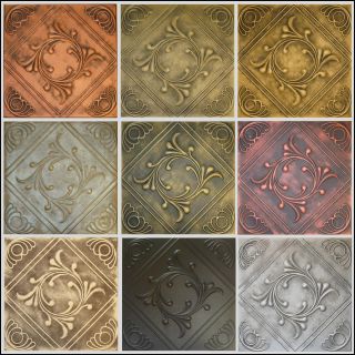 R2 ANET STYROFOAM 20x20 TIN LOOK CEILING TILES DIFFERENT COLORS