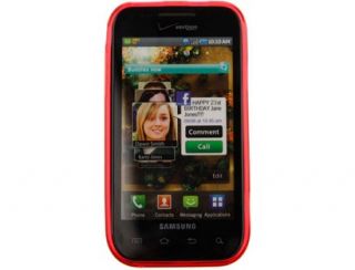   Plastic TPU Phone Cover Red Checkers for Samsung Facinate