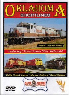 Oklahoma Shortlines 5 Great Sooner State Railroads DVD New Plets 