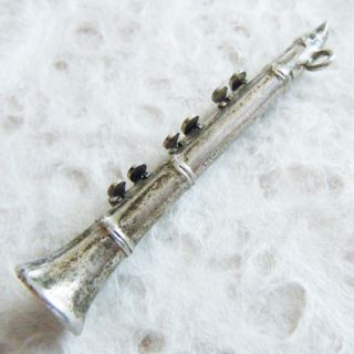   Clarinet Music Musical Instrument Sterling Silver Charm Moves