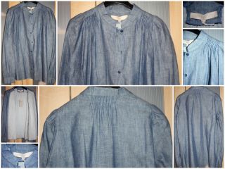 Fall 2012 Vanessa Bruno Pleated Chambray Shirt Sold Out Size 36 Small 