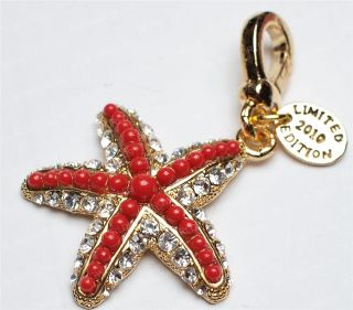 Diamante Starfish Charm Pendant Fits Bracelet Necklace