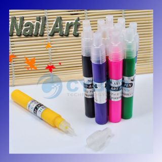 Charming 3D 12 Colo Painting Pen UV Gel Acrylic Design Nail Art Polish 