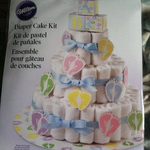 Wilton Diaper Cake Kit Centerpiece for Baby Shower New