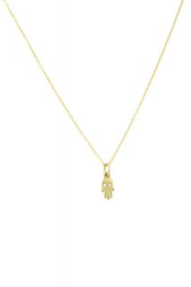 Charlene K Hamsa Pendant Necklace 14 K Gold Vermeil