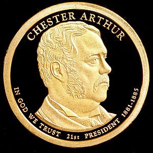 2012 s Chester A Arthur Presidential Gem Proof Dollar