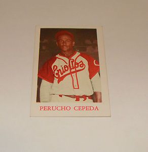    1951 Scarce Denia Perucho Cepeda Negro Leagues Perfect Condition