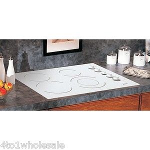  30 White Electric Flat Ceramic Glass Cooktop 42732 New in Box