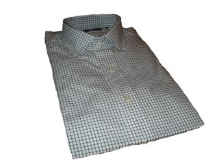 17 5 34 35 features black and grey plaid check spread collar and ralph 