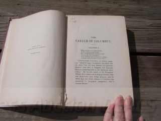 Antique Book The Career of Columbus Charles Elton 1892